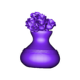 PM3D_Cylinder3D1_6.stl Clay Vase with Roses