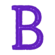 B.stl Elegant Chiseled Font Alphabet and Numbers (40 3d models)
