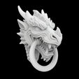 Dragon-Head.1.jpg Dragon Head Door Knocker 3D Printable Mode