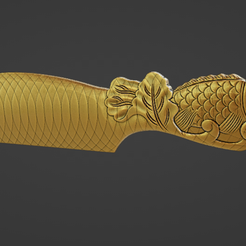 c4.png pendentif basrelief scalable poisson peigne relief cnc bijouterie
