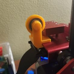 20181006_211112.jpg Free 3D file Cr 10 S PRO filament roller guide 608 bearing・Template to download and 3D print