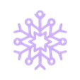 Snowflake 5.stl Snowflake Garlands/ Guirnaldas de Guirnaldas de flaos de nieve