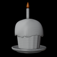 FnafCupcake34BackWire.png Five Nights at Freddys CupCake for Cosplay 3D print model