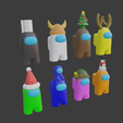 2020-10-25 (10).png Pack 8 Models Among Us Various Hats