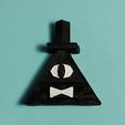 IMG_20230721_132352545~2.jpg Bill Cipher Keychain - Gravity Falls (REVAMP/FIXED) + keychain hole optional