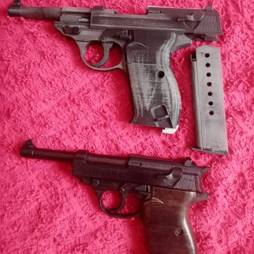 模型製作用品 WALTHERP38 🔫 Walther P38 Pistol (Replica/Prop/Toy)・ STL File for 3D
