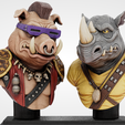 image.png Bebop & Rocksteady - 100 mm bust