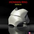 untitled.14.jpg IRON MAN RING - iron man jewelry - Mark 85 - Infinity war 3D print model