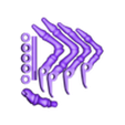 Finger set.stl Walking Skeleton Hand