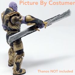 65173400_383313612390007_3710565299360600049_n.JPG STL-Datei Thanos Sword EndGame Cosplay prop and Actionfigure 3D model 3D print model・3D-druckbare Vorlage zum herunterladen