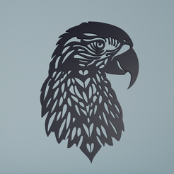 Parrot-2.png STL file Parrot Wall Art・3D printer model to download