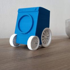 speedy washer.jpg Free STL file Speedy Washer - Not your typical washing machine・3D printing idea to download