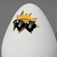 dfgsdfa.png STL file chick in the egg baby・3D printable design to download