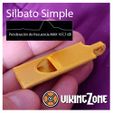 Silvato-Simple.jpg 🎯 Pack of 3D Whistles - Various Frequencies - From 800 Hz up to 4200 Hz 🔊