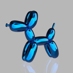 render.194.jpg STL file Balloon Dog- Jeff Koons replica・3D printer model to download