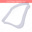 Bread_Slice~8in-cookiecutter-only2.png Bread Slice Cookie Cutter 8in / 20.3cm