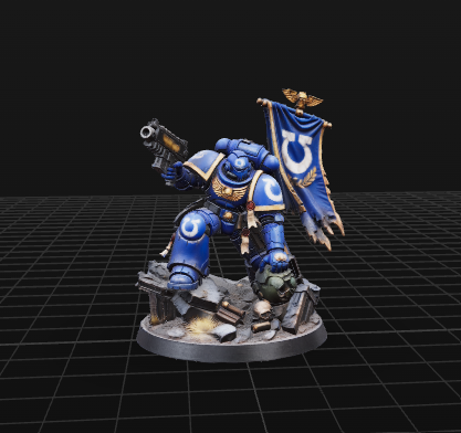 Ultramarines Space Marine – 3D Printable Miniature