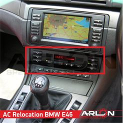 1.jpg Download STL file AC Move frame adapter BMW e46, AC Relocation frame • 3D printer model, Arlon
