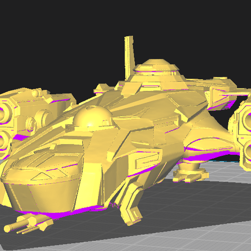 🚀 Futuristic Fighter Spaceship - 3D Decorative Model