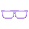 nerd_brille.obj Nerd Emoji - wall mountable