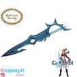 il_794xN.3670782913_rqh5.jpg Genshin Impact - Childe/Tartaglia Single Sword - Digital 3D Model Files - Divided for 3D Printing - Childe Cosplay