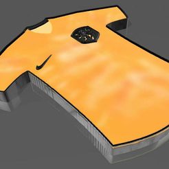 PB.jpg Fichier STL QATAR 2022 Coupe du monde lampe T-shirt de l'équipe nationale des Pays-Bas en couleur・Plan imprimable en 3D à télécharger, en3dlaser