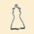 pe | e—~_| dress, fashion, outfit, girls, wedding cookie cutter, form