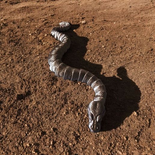 Jouet articulé Ball Python Snake, corps imprimé, tête encliquetable, mignonne-flexi