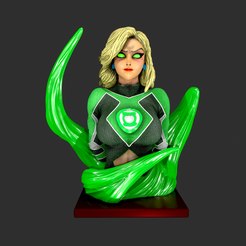 tbrender_Viewport_030.png Archivo STL Green Lantern Mujeres・Diseño de impresora 3D para descargar