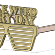 weed.png PARTY Blinds Glasses - WEED - super EASY to print