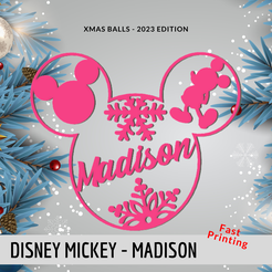 6.png Christmas bauble - Mickey - Madison