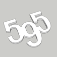 595_logo.png Fichier STL gratuit 595 Logo Abarth・Plan imprimable en 3D à télécharger