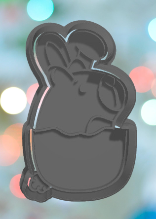 Capybara in Egg Cookie Cutter