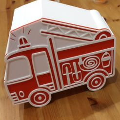 IMG_2.jpg Free STL file firetruck box・3D print design to download
