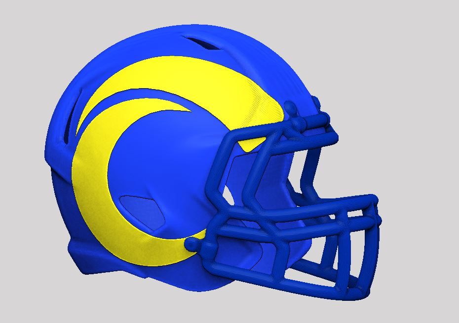 Learner marketing Savvy Download STL file NFL LOS ANGELES RAMS HELMET • Model to 3D print ・ Cults