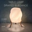 DrapedElegance_front_night.jpg DRAPED ELEGANCE  |  Table Lamp