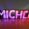 IMG_20220410_135523.jpg Lámpara LED con nombre - Nombre Michel