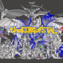 _drfsdfg.jpg Fichier 3D gratuit FREE GODZILLA - DESTROY ALL MONSTERS KAIJU collection mothra king kong・Objet imprimable en 3D à télécharger