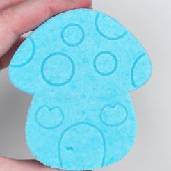 fairymushroomhouse.jpg STL file Bath Bomb Mold Hybrid Fairy Mushroom House・Template to download and 3D print
