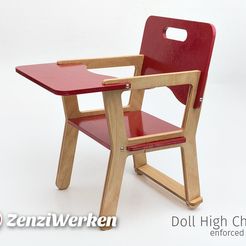 1bc7c2ebea78890972094ff50e36f7bc_display_large.jpg Free STL file Doll High Chair [enforced] cnc・3D printing template to download