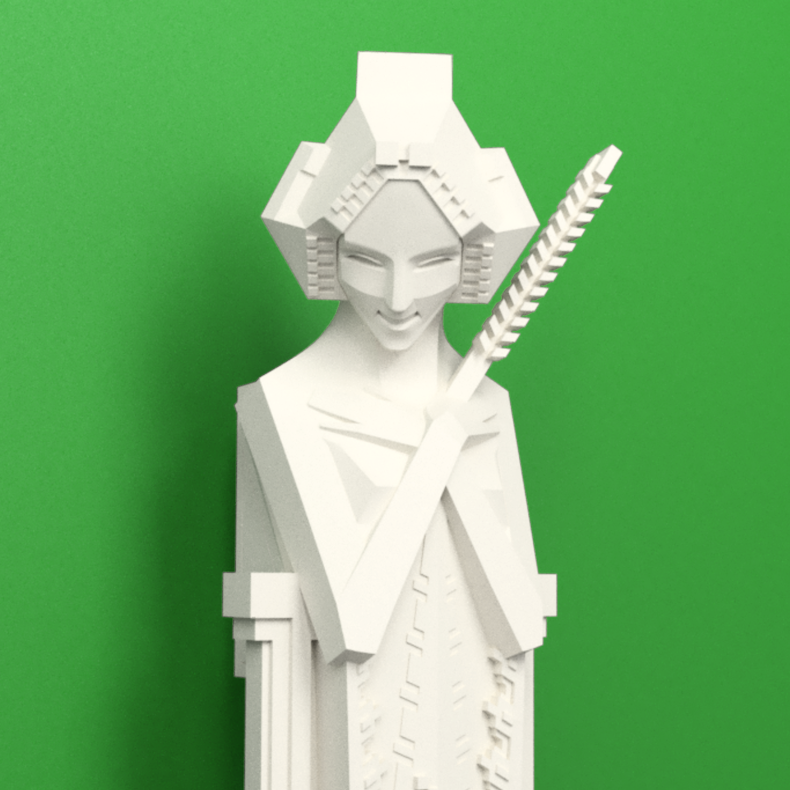 Torso.png 3MF-Datei Midway Gardens Sprite Statue Frank Lloyd Wright kostenlos・Vorlage für 3D-Drucker zum herunterladen, KeenanFinucan