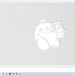 kirby-game-boy.png Fichier STL llavero kirby game boy・Design à télécharger et à imprimer en 3D