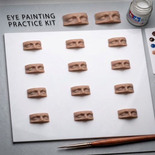 1/12 Eye Painting Practice Kit