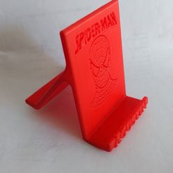 WhatsApp-Image-2021-12-23-at-23.24.28-2.jpeg Free 3D file Cell phone holder SPIDERMAN・3D printer model to download