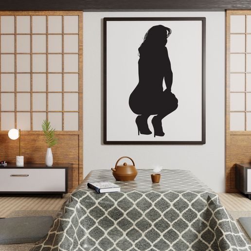 Woman silhouette #2 3D model