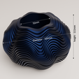 00001.png Fichier STL Vase paramétrique abstrait・Modèle pour impression 3D à télécharger