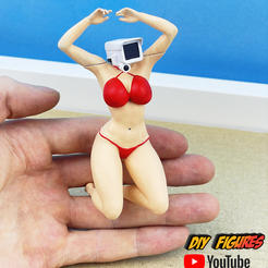 Cults_CAMERAWOMAN-Skibidi-Toilet-2.png STL file CAMERAWOMAN (Skibidi Toilet) FIGURINE 📹 STATUETTE・3D printable design to download
