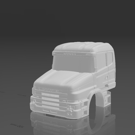 🚚 Truck Cabin Scania 124 Long・ STL File for 3D printing・Cults
