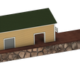 N-Scale-Freight-Building-1.png N Scale Freight Building With Dock