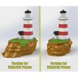 Сравнение версий размеров. Собранные.jpg Easy 3D Printable Lighthouse Kit Easy Glueless Assembly